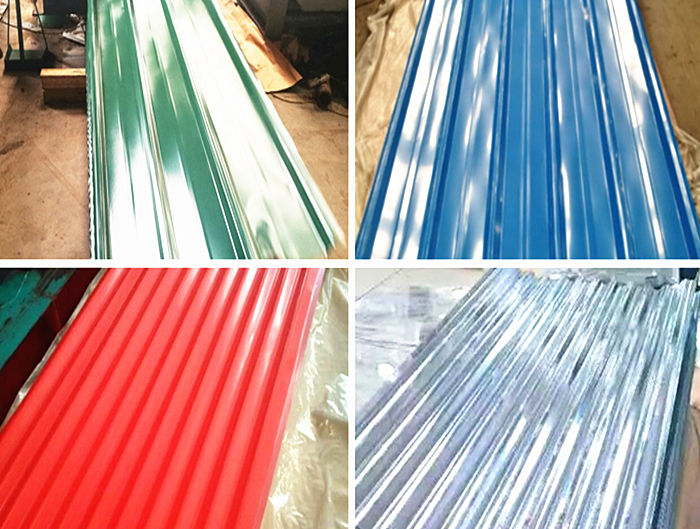 Corrugated steel roofing sheet	