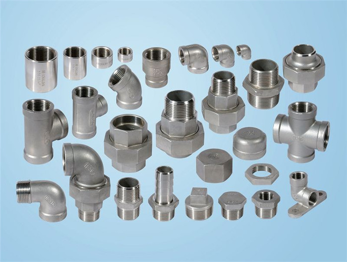 Stainless steel threaded cast fitting