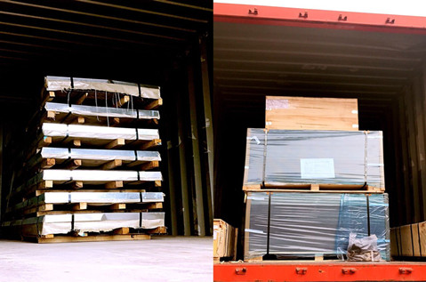 Acero Inox chapas,aluminio composite panel export to Chile