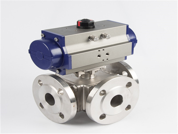 Three Way Ball Valve Flanged